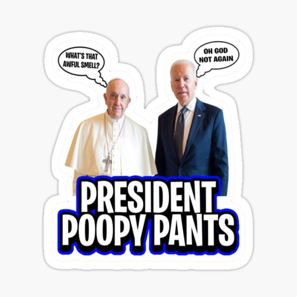 Vista previa del artículo con la obra «Pantalones caca Biden», diseñado y vendido por larajonsene.