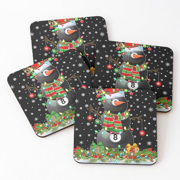 Item preview, Billiards Xmas Lighting Funny Snowman Billiards Christmas designed and sold by roseldicks.
