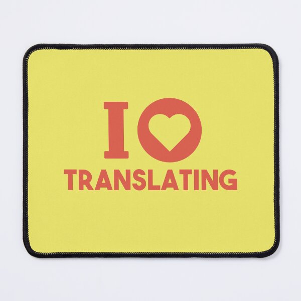 Item preview, I Love Translating (red heart) designed and sold by LamaraK.