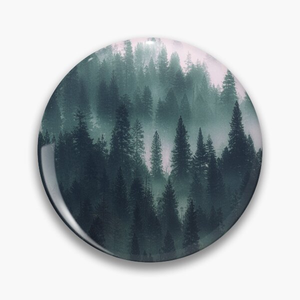 Item preview, Foggy Pine Tree Forest Landscape designed and sold by Simi2020.