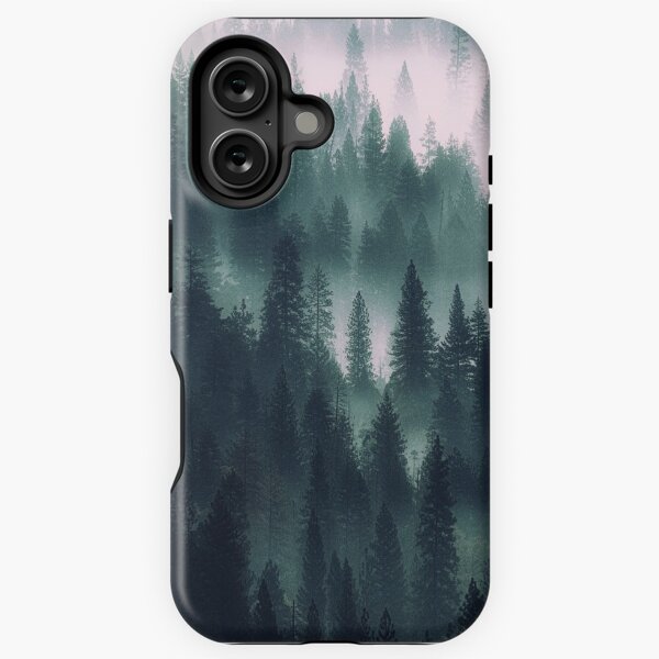Item preview, Foggy Pine Tree Forest Landscape designed and sold by Simi2020.