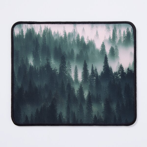 Item preview, Foggy Pine Tree Forest Landscape designed and sold by Simi2020.