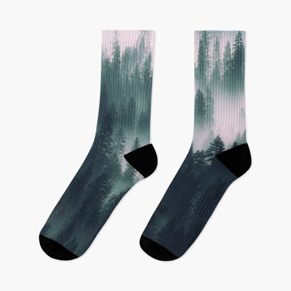 Item preview, Foggy Pine Tree Forest Landscape designed and sold by Simi2020.