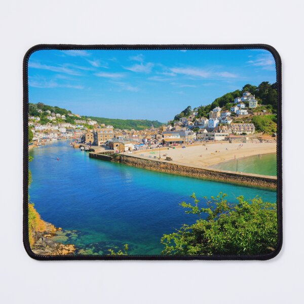 Item preview, Looe Cornwall Town Beach and Harbour Beautiful Blue Sea designed and sold by acceleratorhams.