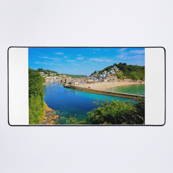 Item preview, Looe Cornwall Town Beach and Harbour Beautiful Blue Sea designed and sold by acceleratorhams.