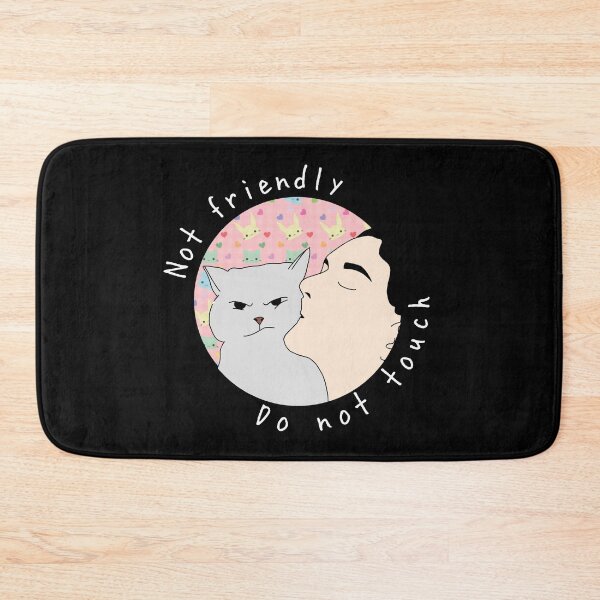 Item preview, Not friendly do not touch pink animal pattern white designed and sold by Sevval123.