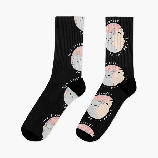Item preview, Not friendly do not touch pink animal pattern white designed and sold by Sevval123.