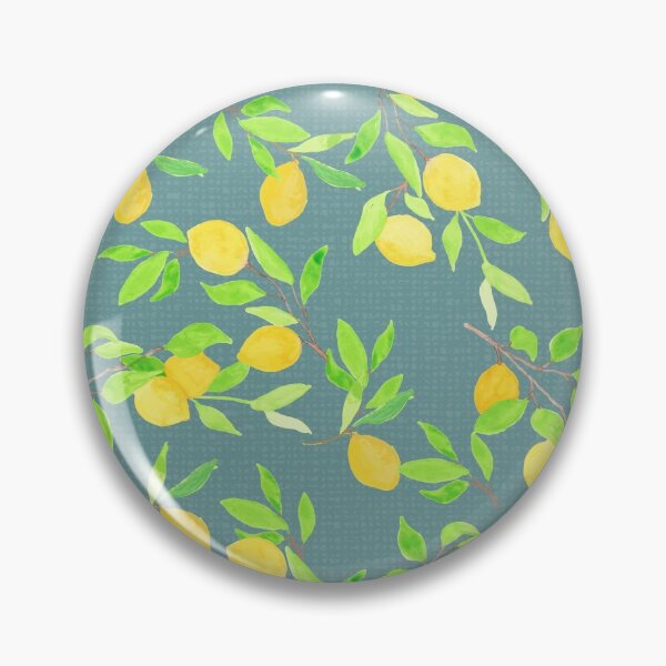Aperçu de l'œuvre Copie de citrons aquarelles sur sarcelle créée et vendue par MoshitoDesigns.