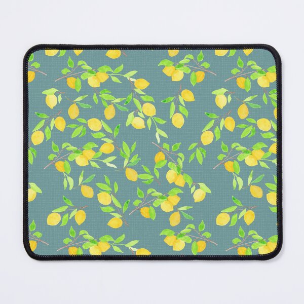 Item preview, Copia de limones acuarela sobre verde azulado designed and sold by MoshitoDesigns.