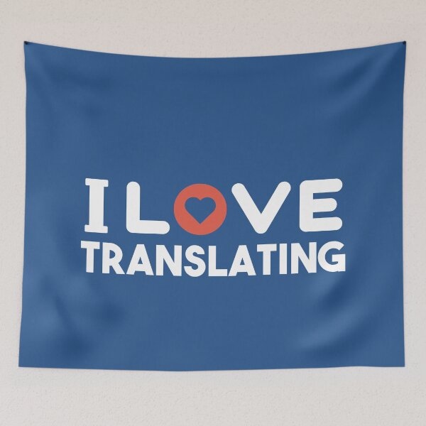 Item preview,  I Love Translating (red heart) designed and sold by LamaraK.