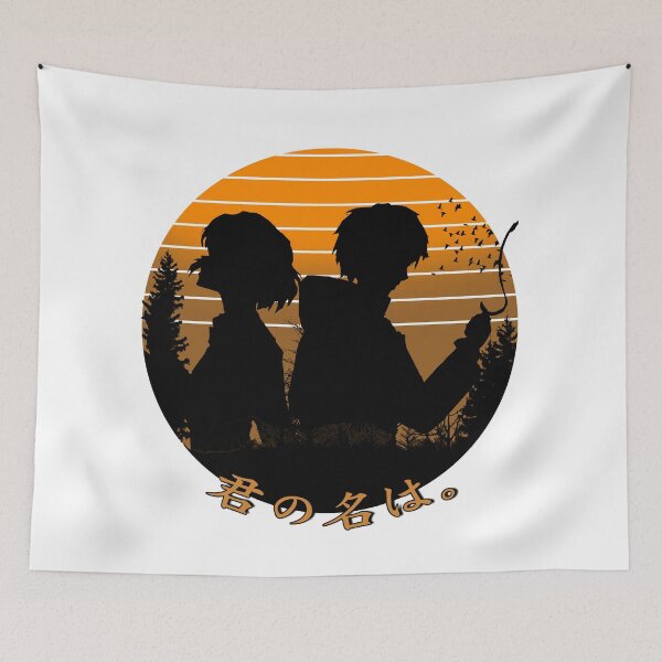 Item preview, silhoutte anime romantic kimi no na wa  designed and sold by cutemakerotart.