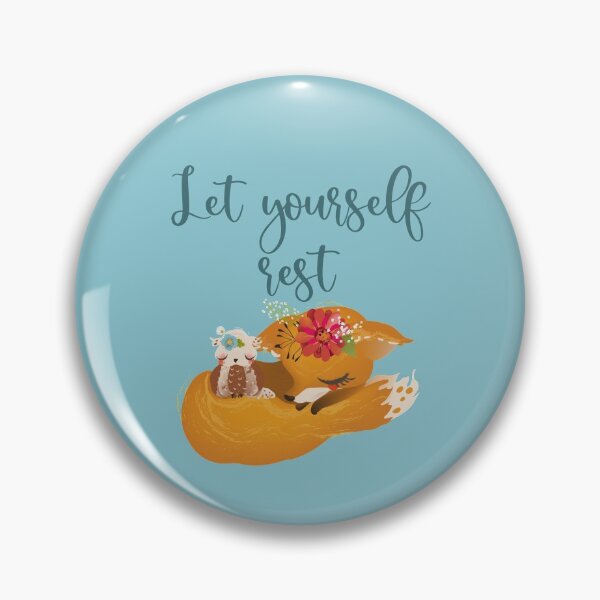 Item preview, Let yourself rest- sleeping fox and bunny designed and sold by Mumzy2many.