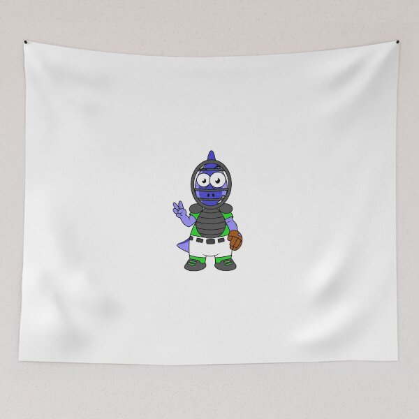Item preview, Illustration of a Parasaurolophus baseball catcher. designed and sold by StocktrekImages.