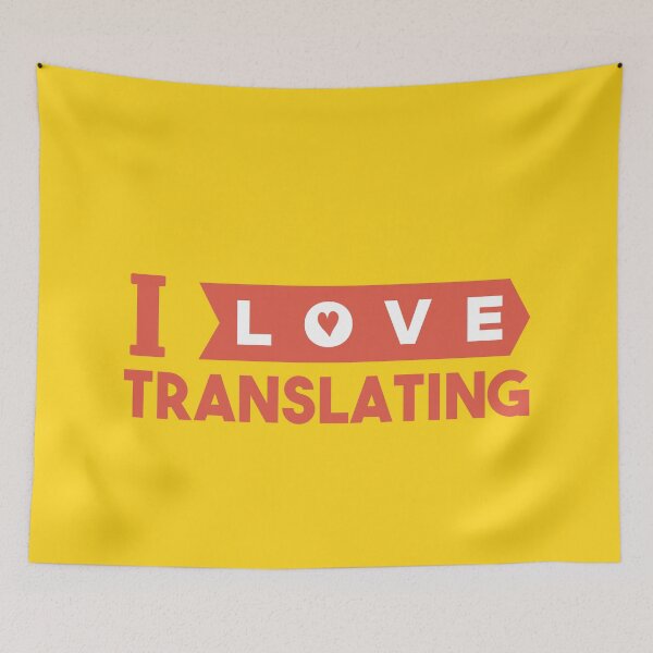 Item preview,  I Love Translating (red heart) designed and sold by LamaraK.