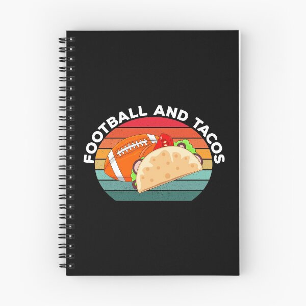 Item preview, American football and tacos lover gift, vintage text, football and mexican food, sports and food, taco pattern designed and sold by SGS-.