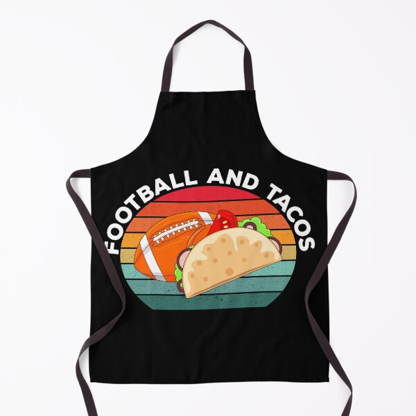 Item preview, American football and tacos lover gift, vintage text, football and mexican food, sports and food, taco pattern designed and sold by SGS-.