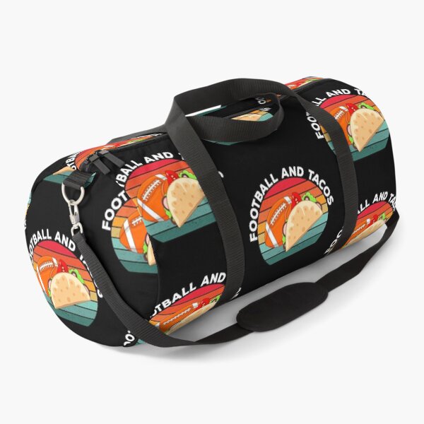 Item preview, American football and tacos lover gift, vintage text, football and mexican food, sports and food, taco pattern designed and sold by SGS-.