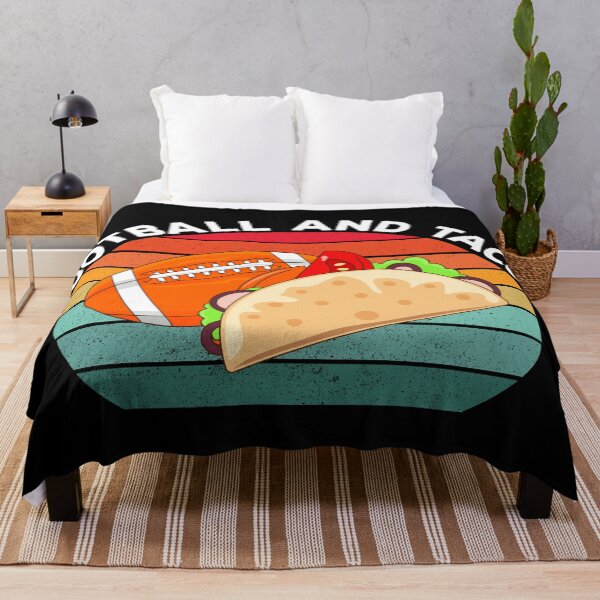 Item preview, American football and tacos lover gift, vintage text, football and mexican food, sports and food, taco pattern designed and sold by SGS-.