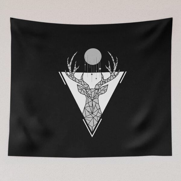 Item preview, Geometric planet deer designed and sold by gegogneto.