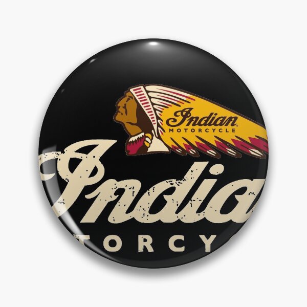 Aperçu de l'œuvre Conception de logo vintage de moto indienne 1901 USA Graphic créée et vendue par KevinThompson01.
