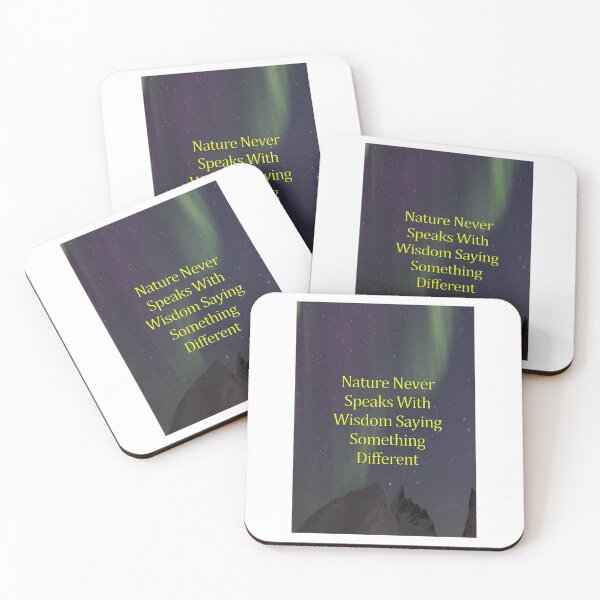 Item preview, NATURE NEVER SPEAKS WITH WIDOM SAYING SOMETHING DIFFERENT designed and sold by CUTESTUFFnow.