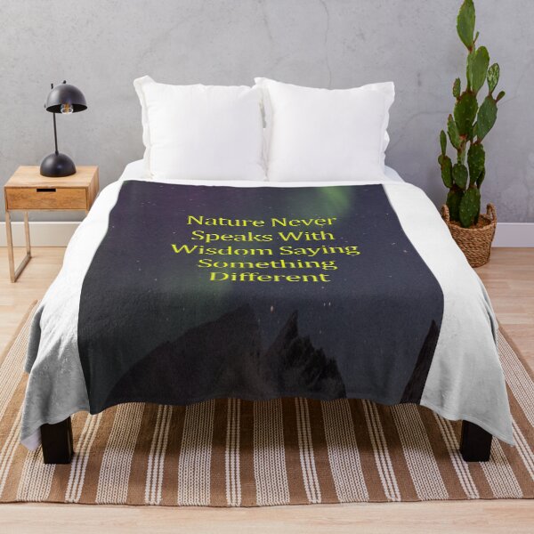 Item preview, NATURE NEVER SPEAKS WITH WIDOM SAYING SOMETHING DIFFERENT designed and sold by CUTESTUFFnow.