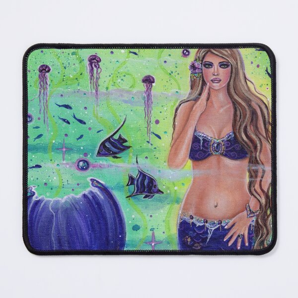 Item preview, Anthea mermaid with fish by Renee Lavoie designed and sold by Renee Lavoie.