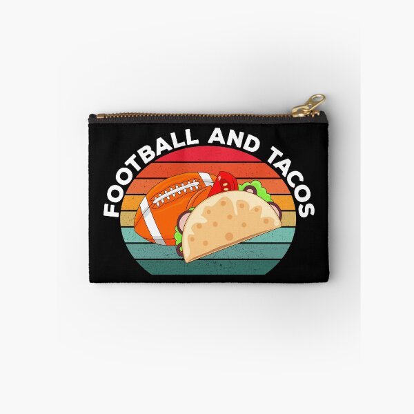 Item preview, American football and tacos lover gift, vintage text, football and mexican food, sports and food, taco pattern designed and sold by SGS-.