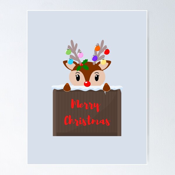 Item preview, Rudolph the red nosed reindeer designed and sold by Brightful Creations .
