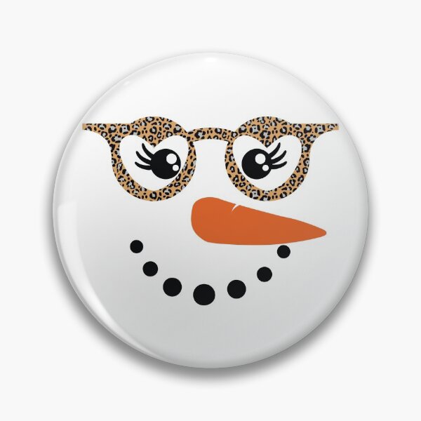 Artikelvorschau, Spaß Schneemann Gesicht Karotte Nase Wimpern Leopard Brille Weihnachtsherz entworfen und verkauft von Pexilus.