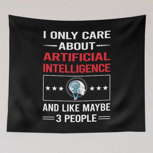 Item preview, Funny 3 People Artificial Intelligence AI designed and sold by DougPoulos.