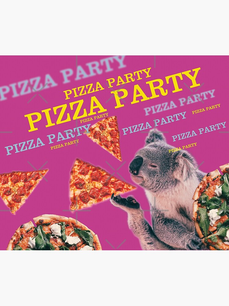 "funny koala eat pizza cute design with bear funny picture for kitchen