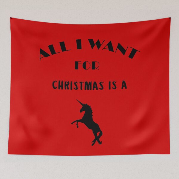 Item preview, All I Want For Christmas Is A Unicorn designed and sold by Ruwans.