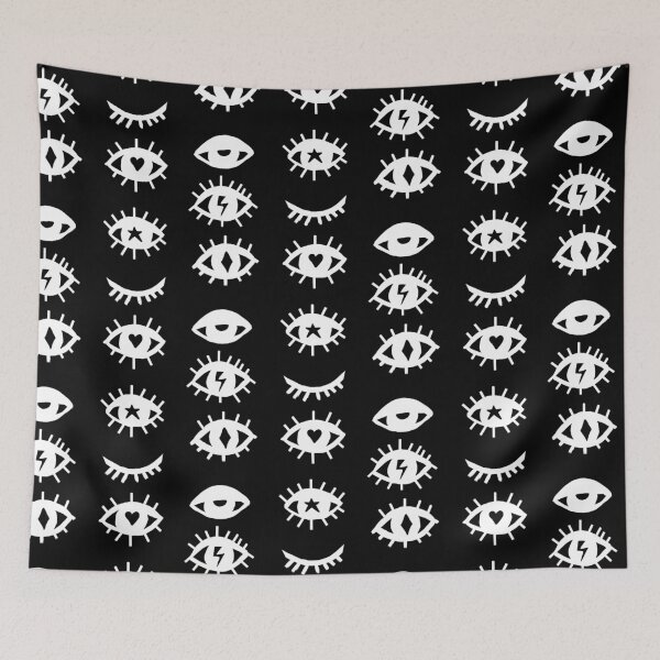 Item preview, Black and white Eye print designed and sold by DemonicGloom.