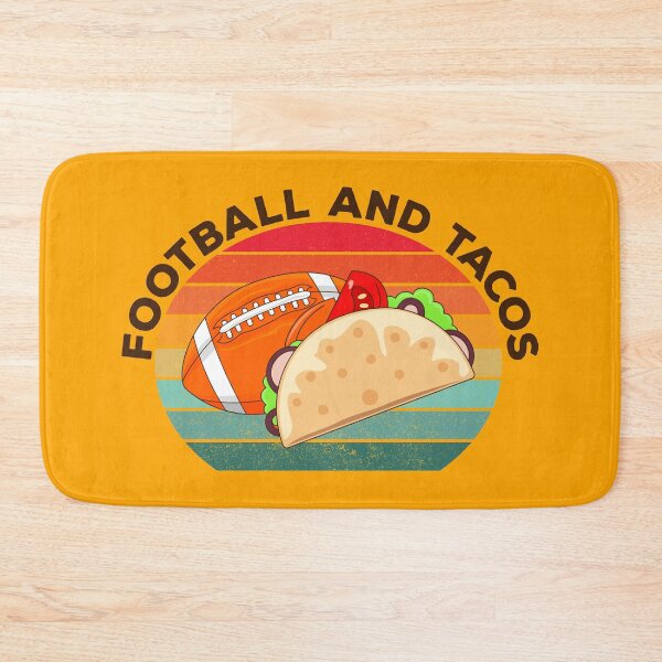Item preview, American football and tacos lover gift, vintage dark text, football and mexican food, sports and food, taco pattern designed and sold by SGS-.