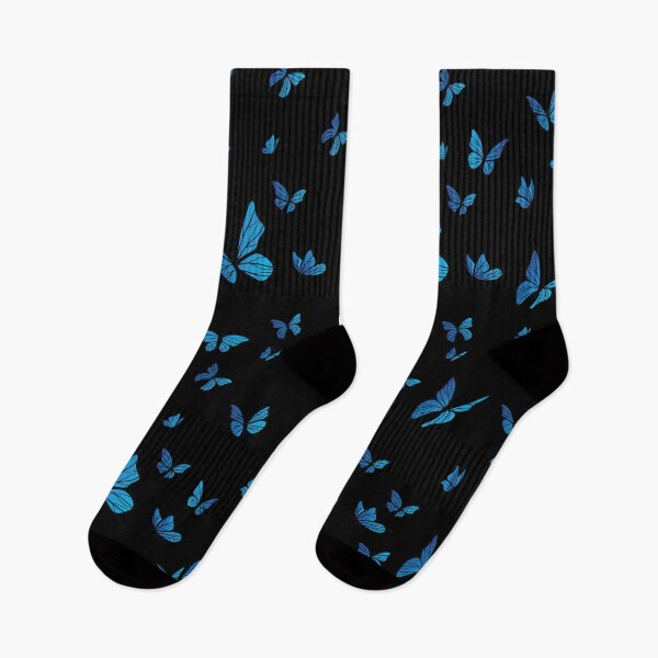 Artikelvorschau, Blaues Schmetterlingsmuster entworfen und verkauft von adlook.