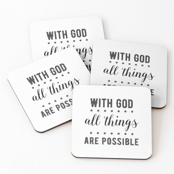 Item preview, Christian Design - With God All Things are Possible designed and sold by simplydesignart.