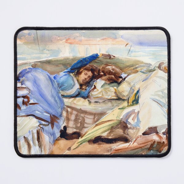 Item preview, Two Figures in a Boat, Isola Bella, Italy (1902) by John Singer Sargent designed and sold by Designedbysm.