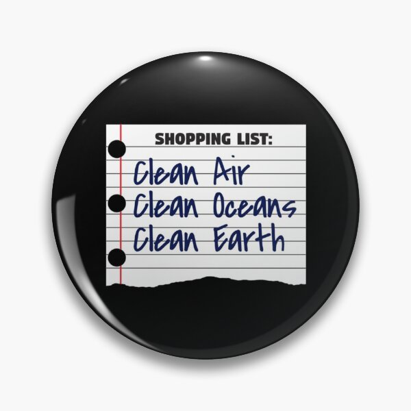 Item preview, Shopping List Clean Oceans Clean Earth - Earthday   designed and sold by TaycraftUSA.