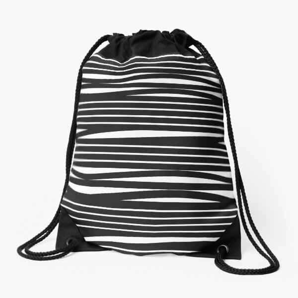Strip wave 2 Drawstring Bag