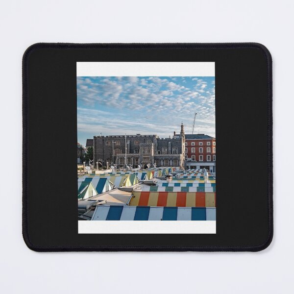 Item preview, A view across the outdoor market in the city of Norwich Graphic  designed and sold by RedBrickDesign.