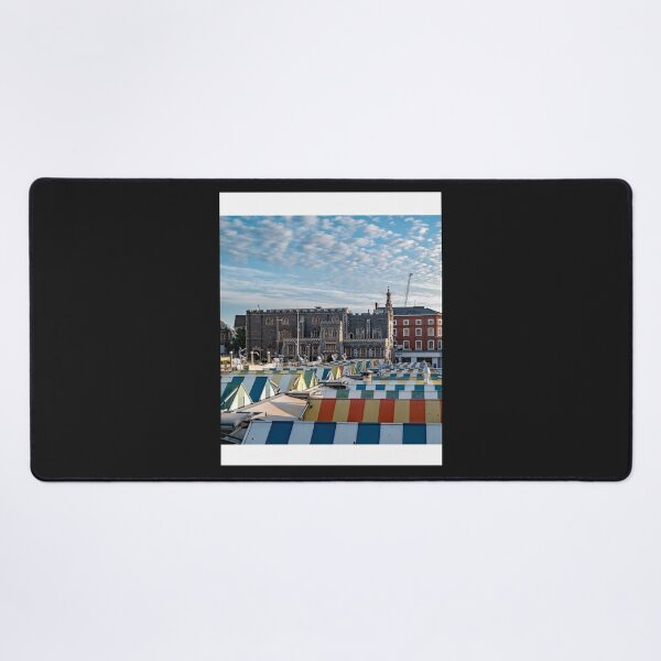 Item preview, A view across the outdoor market in the city of Norwich Graphic  designed and sold by RedBrickDesign.