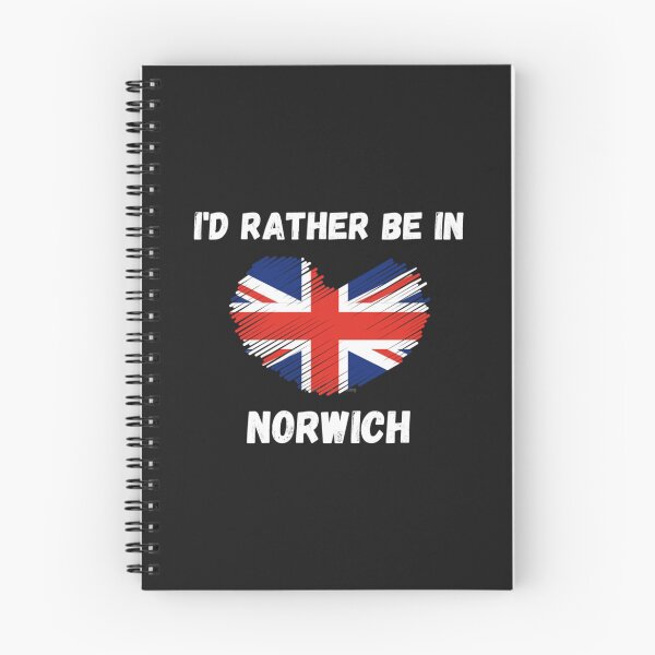 Item preview, I_d Rather Be In Norwich - Union Jack Heart   designed and sold by RedBrickDesign.