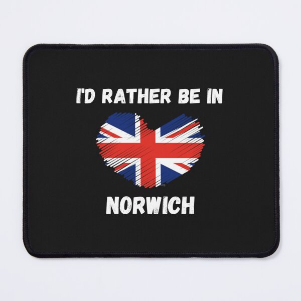 Item preview, I_d Rather Be In Norwich - Union Jack Heart   designed and sold by RedBrickDesign.