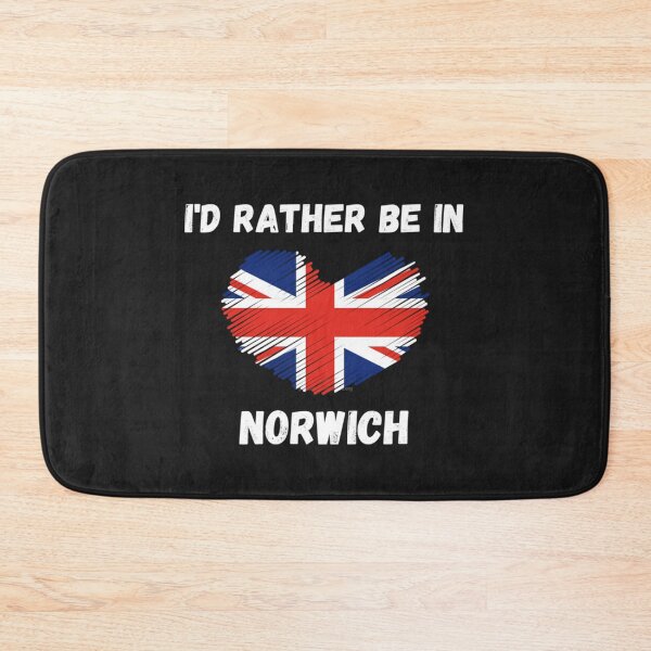 Item preview, I_d Rather Be In Norwich - Union Jack Heart   designed and sold by RedBrickDesign.