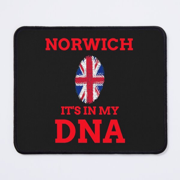 Item preview, NORWICH , ENGLAND, UK It_s in my DNA, RED text, BRITISH FINGER PRINT, ENGLANDBritish FLAG designed and sold by RedBrickDesign.