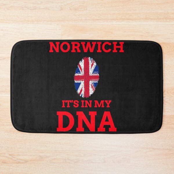 Item preview, NORWICH , ENGLAND, UK It_s in my DNA, RED text, BRITISH FINGER PRINT, ENGLANDBritish FLAG designed and sold by RedBrickDesign.
