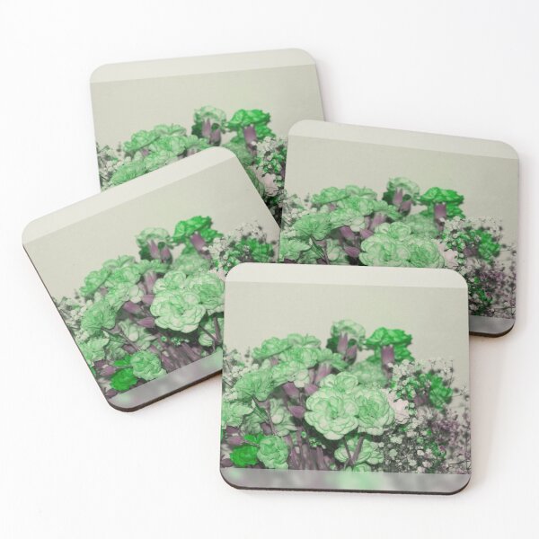 Item preview, Emerald Green Carnation Baby's Breathe Flower Bouquet designed and sold by JariHawk.