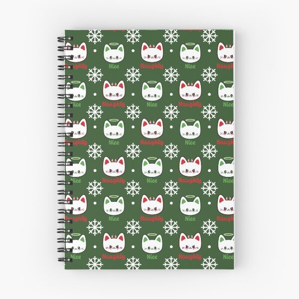 Item preview, Naughty or Nice - Angel and Devil Christmas Cats Pattern designed and sold by KittyCotton.
