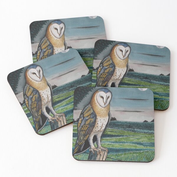 Item preview, Barn Owl. Watercolor, gouache on 30 x 40cm watercolor paper designed and sold by crowleyronan123.